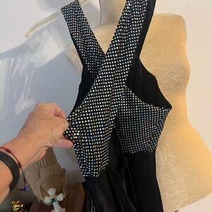 Sparkling Black  woman king dress